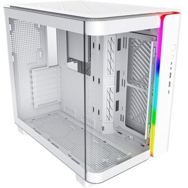 Gabinete Gamer Montech King 95, Mid-Tower, Vidro Duplo Temperado, Branco - KING95WH