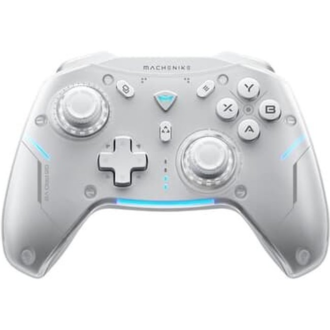Controle Sem Fio Gamer Machenike G5 Pro, Multiplataformas, RGB, Switch Kailh, Branco - JJ02GJ006