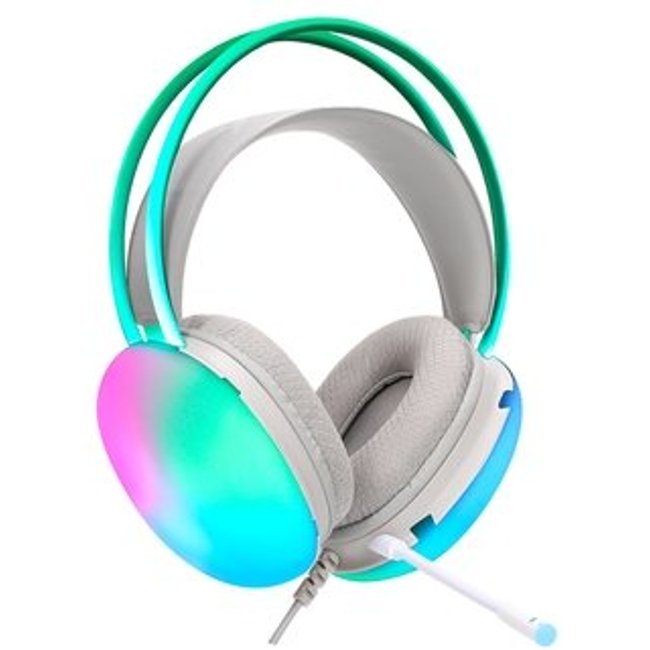 Headset Gamer Xtrike GH-511, Drivers 50mm, Conexão P2, Iluminação RGB, Branco - GH-511