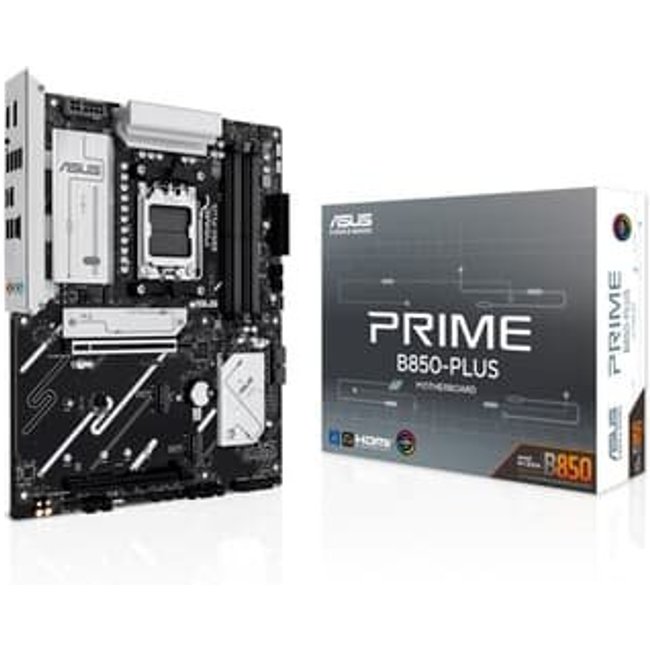 Placa Mãe ASUS PRIME B850-PLUS, Chipset B850, AMD AM5, ATX, 4 Slots DDR5, 3 Slots M.2, PCIe 5.0 - 90MB1LC0-M0EAY0