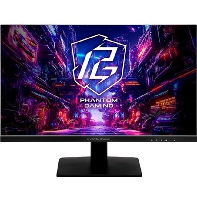 Monitor Gamer ASRock Phantom 27"", FHD, 520Hz, 1ms, IPS, FreeSync Premium, HDR 400, DisplayPort e HDMI, Preto - PG27FFX1B