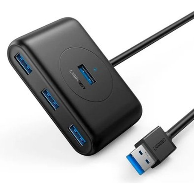 Adaptador HUB Ugreen, USB 3.0 para 4x USB, 1m, Preto - UG-20291