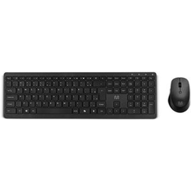 Kit Teclado e Mouse Sem Fio Multilaser CS1100, USB 2.4GHz, DPI Ajustável, Clique Silencioso, ABNT2, Preto - TC402