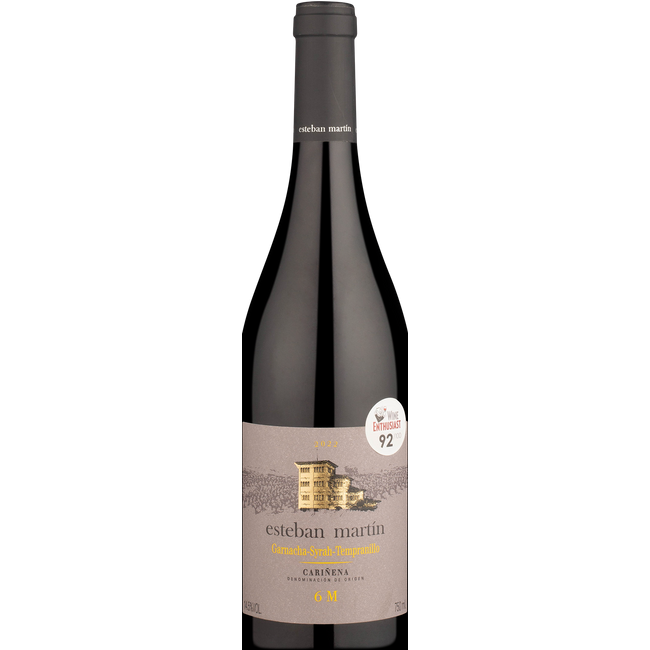 Esteban Martín Crianza D.O. Cariñena Garnacha Syrah Tempranillo 2022