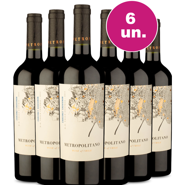 Kit 6 - Metropolitano Cabernet Sauvignon 2024 - Exclusivo We