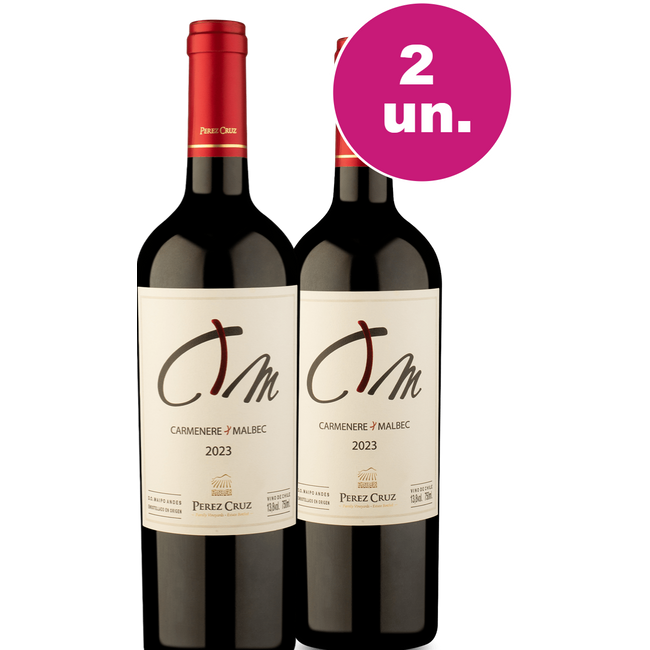 Kit 2 - Pérez Cruz C+M Carménère Malbec - Oferta Insana