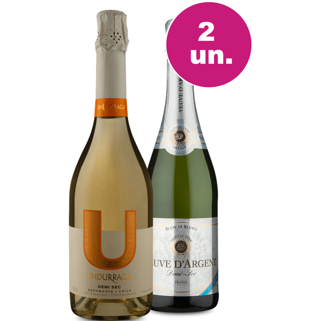 Kit 2 - Espumantes Demi-Sec - Oferta Insana