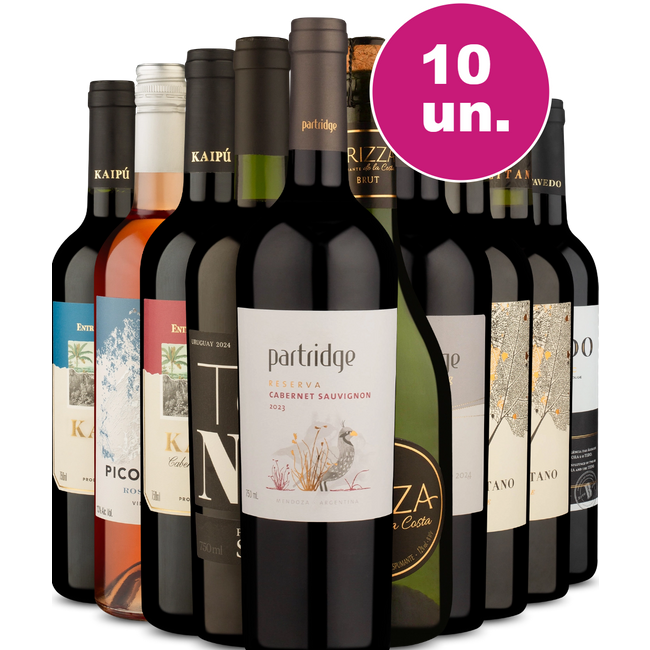 Kit 10 - Encontro de Renomados - R$35,90 por Garrafa