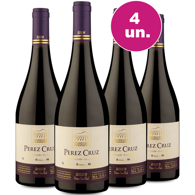 Kit 4 - Pérez Cruz Gsm D.O. Maipo Andes 2023 - Exclusivo We