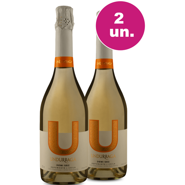 Kit 2 - Espumante U By Undurraga Demi-Sec - Oferta Insana