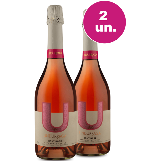 Kit 2 - Espumante U By Undurraga Rose Brut - Oferta Insana