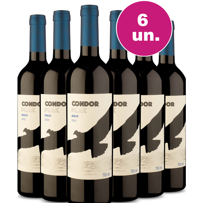 Kit 6 - Condor Peak Merlot - Exclusivo We