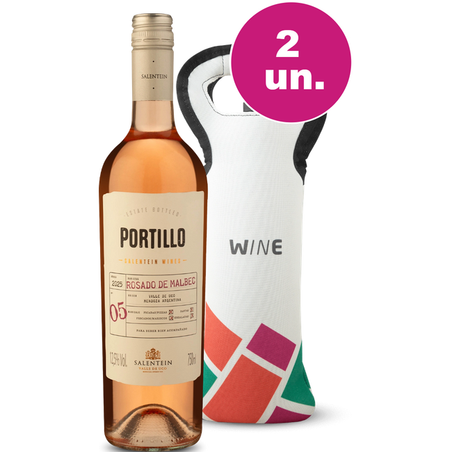 Kit Especial de Verão - Portillo Malbec Rosé + Bolsa Térmica
