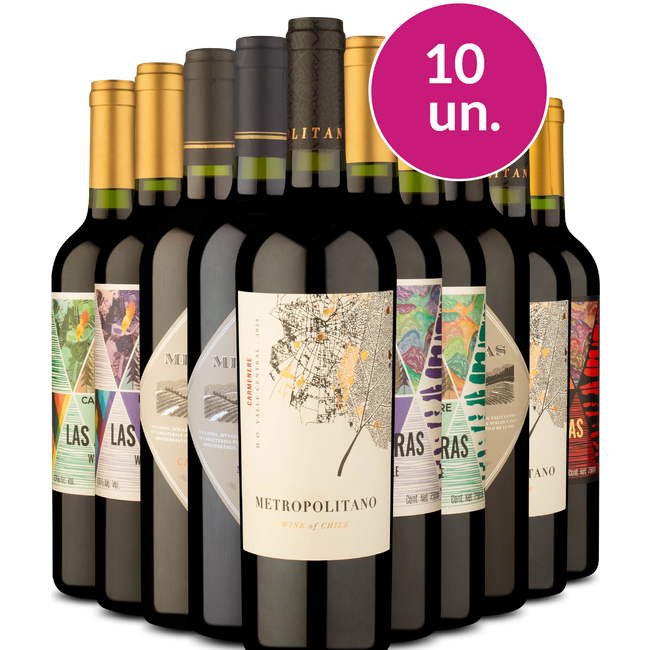 Kit 10 - Tintos por 25 a garrafa - Exclusivo We