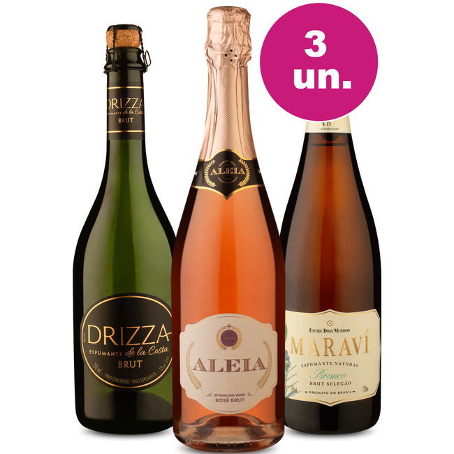Kit 3 - Espumantes Incríveis por R$99 - Oferta Absurda