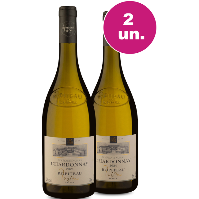 Kit 2 - Ropiteau Frères Les Plants Nobles Chardonnay - Oferta Absurda
