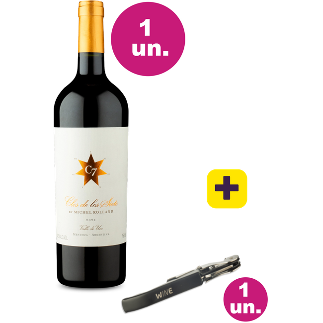 Kit Especial - Clos de Los Siete + Saca Rolhas Grátis