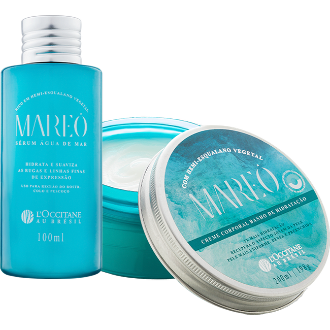 Combo Cuidados Mareô: Creme Corporal Banho de Hidratação + Sérum Água de Mar
