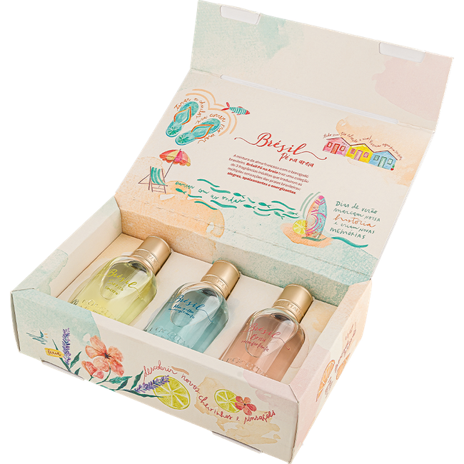 Kit Brésil Pé na Areia Edt - 3un x 30ml