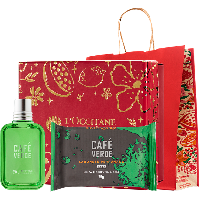 Presente Sabonete e Deo Colônia Café Verde