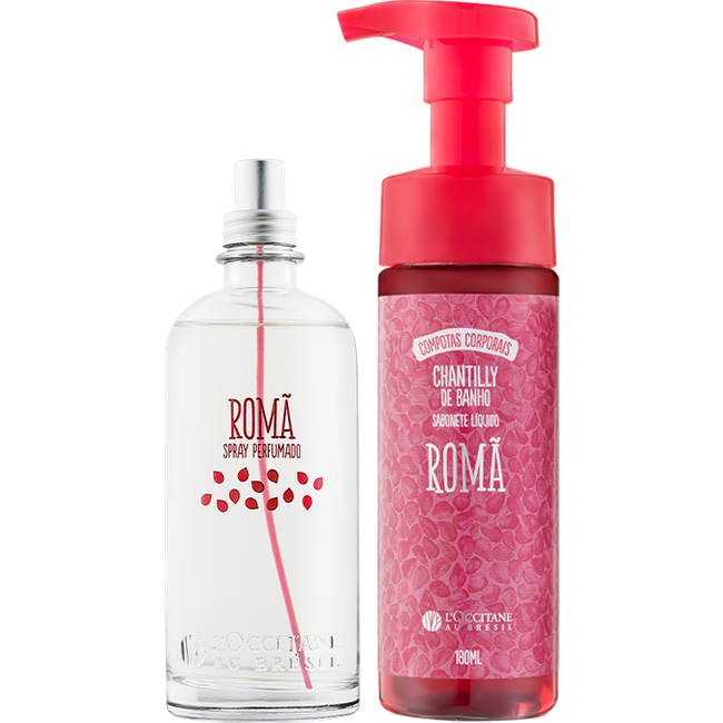 Chantilly de Banho e Spray Perfumado Romã