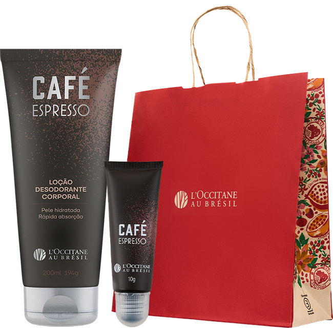 Presente Loção e Fragrância em Gel Café Expresso