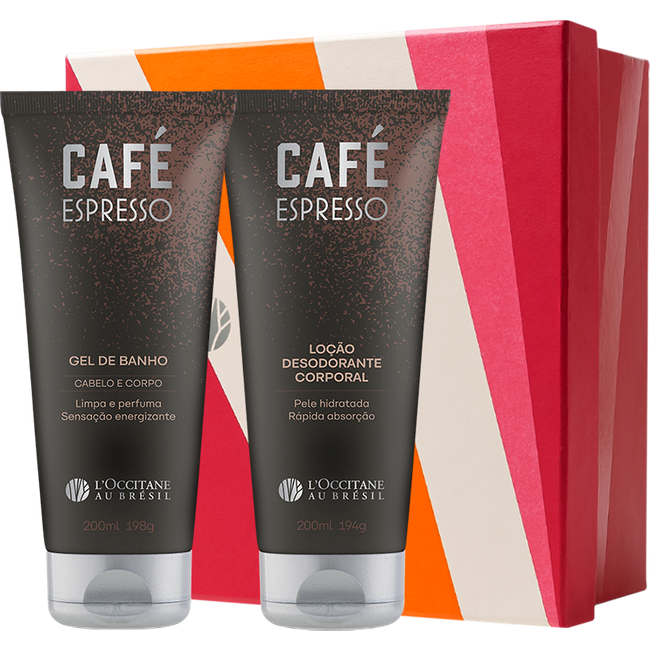 Presente Gel de Banho e Loção Corporal Café Espresso