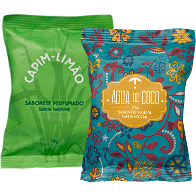 Combo Sabonetes Água de Coco e Capim Limão