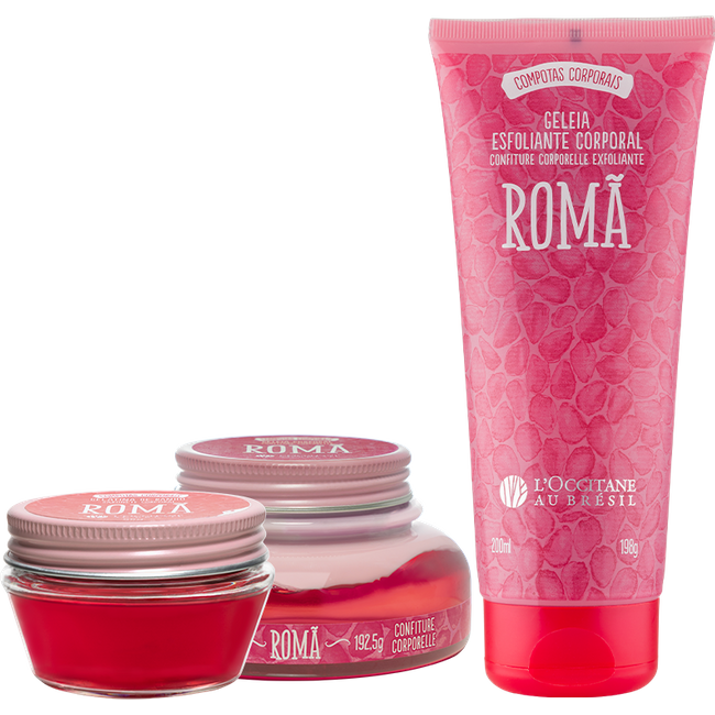 Combo Banho Esfoliante e Hidratação Romã