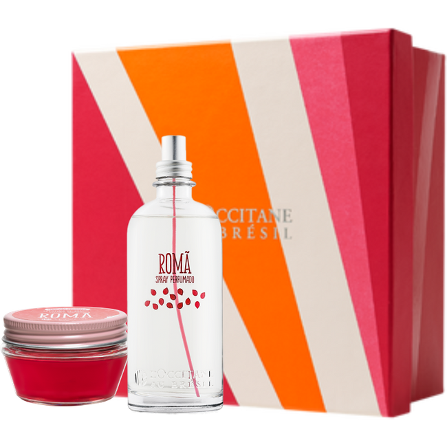 Presente Gelatina de Banho e Spray Perfumado Romã - PresenteIA