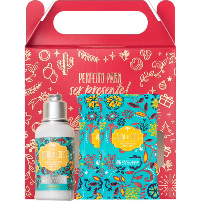 Mimo Água de Coco: Sabonetes e Loção Corporal - PresenteIA