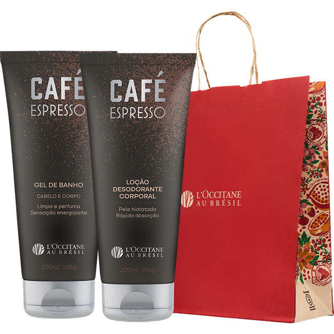 Presente Gel de Banho e Loção Desodorante Café Expresso