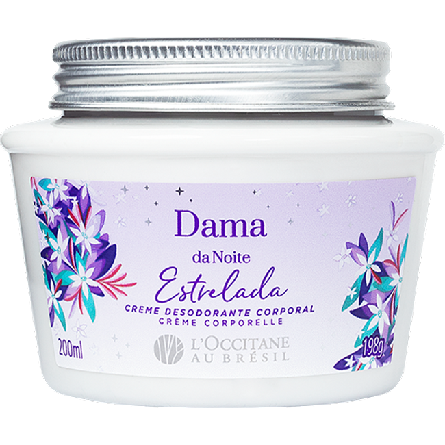 Creme Desodorante Corporal Dama da Noite Estrelada 200ml