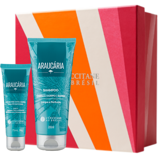Presente Shampoo e Creme Pré e Pós Barba Araucária