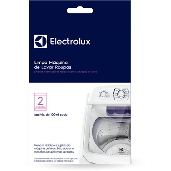 Limpa Máquina de Lavar Roupas Electrolux 200ml Remove Sujeiras e Residuos