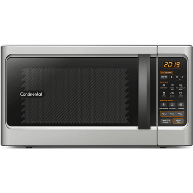 Micro-ondas Continental Prata 34 Litros com Função Descongelar (MC34S)