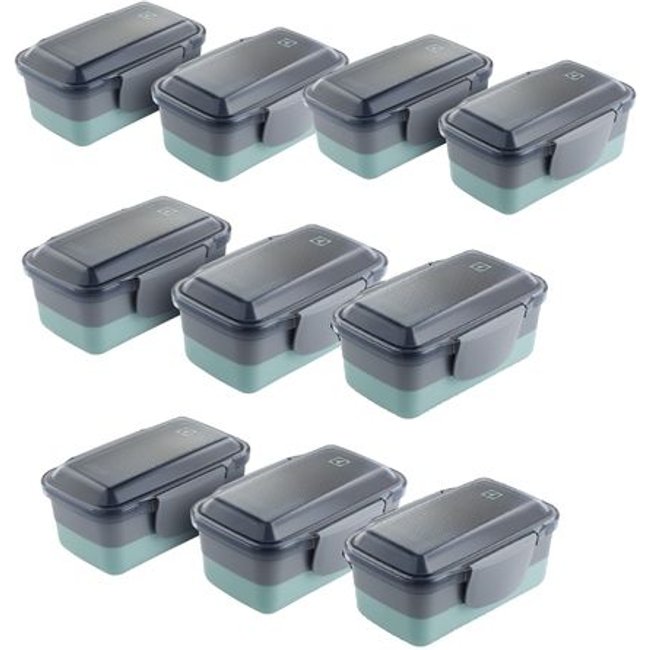 Kit de Marmiteiras Lunch Box Electrolux Verde 10 unidades