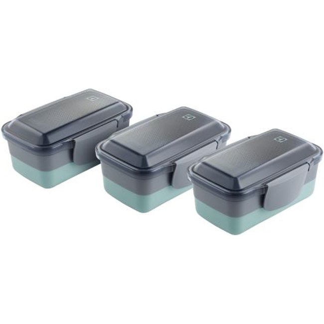 Kit de Marmiteiras Lunch Box Electrolux Verde 03 unidades