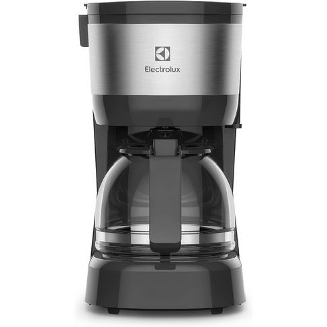 Cafeteira Elétrica Electrolux 15 Xícaras Efficient com Filtro Permanente Removível Cor Inox Preta (ECM10)