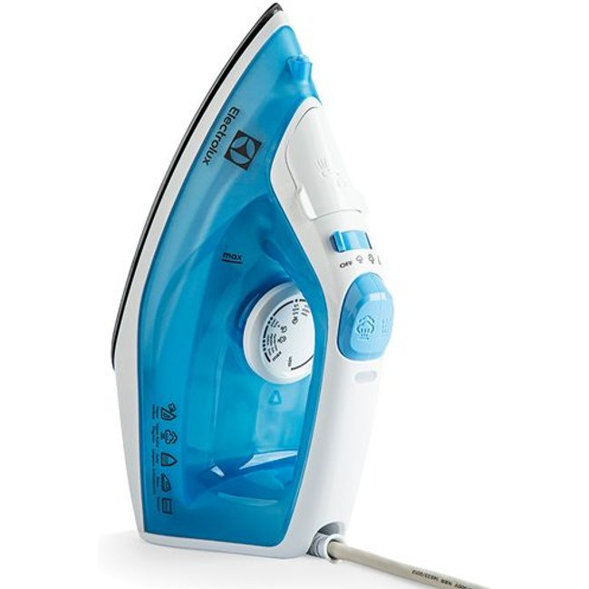 Ferro de Passar Roupa a Vapor e a Seco Electrolux Easyline com Base Antiaderente (SIE60)