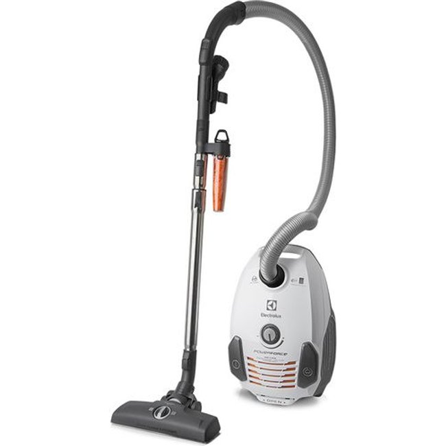 Aspirador de Pó com Saco Electrolux 1250W filtro HEPA PowerForce Silencioso Branco (PFC02) - 127V