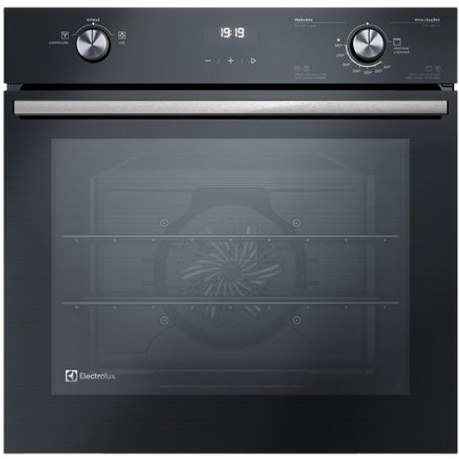 Forno de Embutir Electrolux a Gás 80L Efficient com PerfectCook360 Preto (OE8GH) - 220V