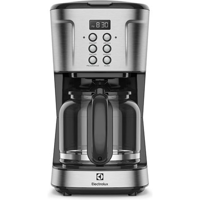 Cafeteira Elétrica Electrolux Digital 38 Xícaras Experience Programável com Timer Cor Inox (ECM30)