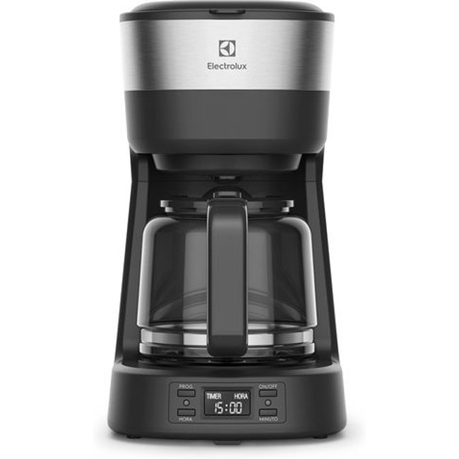 Cafeteira Elétrica Electrolux 30 Xícaras Experience Programável com Timer Cor Inox Preta (ECM25)