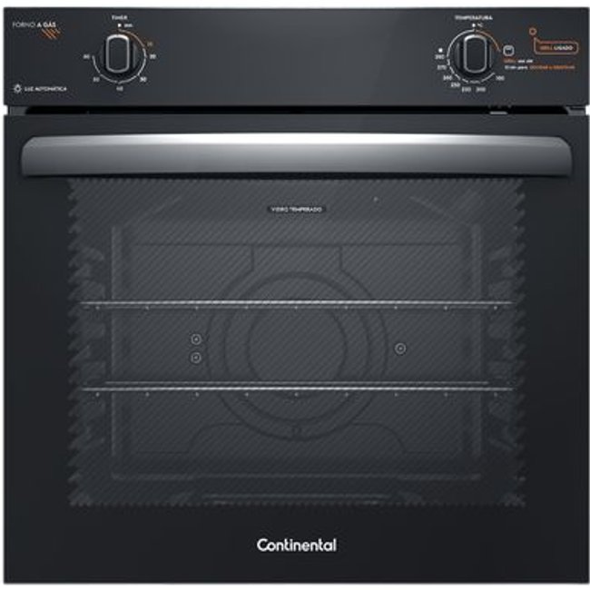 Forno de Embutir a Gás Continental 80L com TOPLimpaFácil (OC8GM)