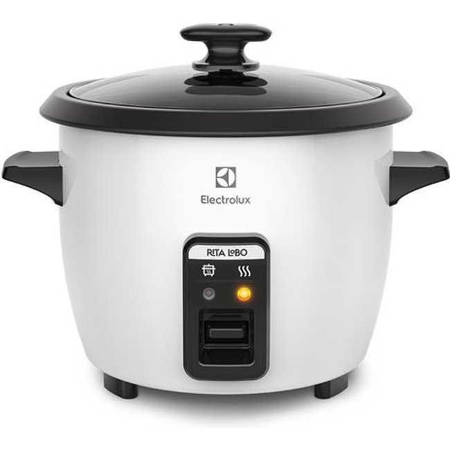 Panela de Arroz Elétrica Electrolux por Rita Lobo 1,3L Branca Efficient (RCB50)