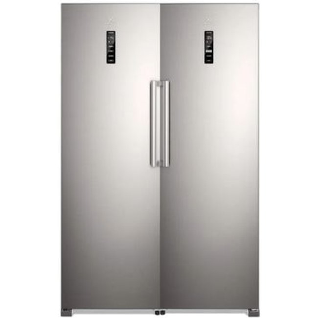 Kit Geladeira Electrolux Frost Free 355L Experience Com Autosense (RTI4S) + Freezer Electrolux 262L Experience Com Inverter cor Inox Twins (FTI4S) - 127V