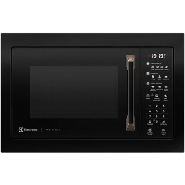 Micro-ondas de Embutir Electrolux 34L Preto com Grill Pro Series (MV43T)