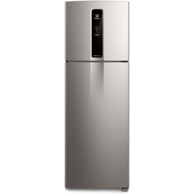Geladeira Electrolux Frost Free Duplex Efficient com AutoSense cor Inox Look 390L (IF43S)