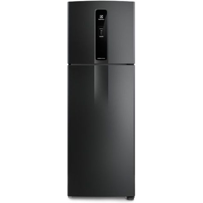 Geladeira Electrolux Frost Free Inverter 390L Efficient AutoSense Duplex Black Inox Look (IF43B)
